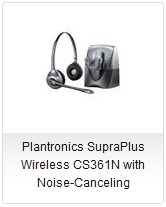 Plantronics SupraPlus Wireless CS361N with Noise-Canceling